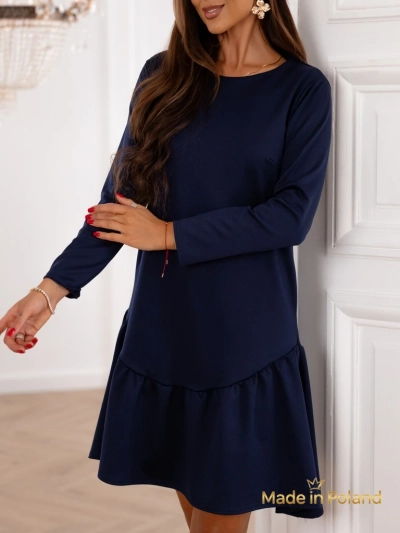 Mini-Damenkleid mit Rüschen