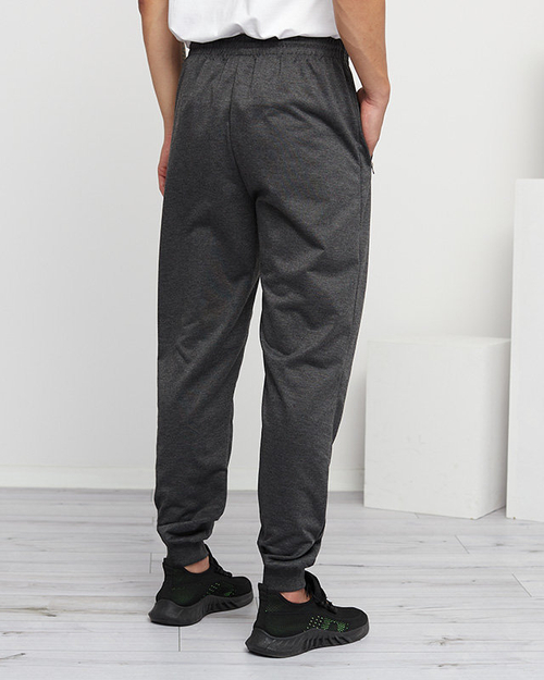 Класичні темно-сірі чоловічі спортивні штани - Одяг