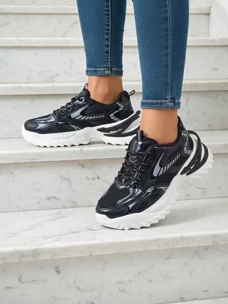 Royalfashion жіночі спортивні кросівки на більш товстій підошві Nettes