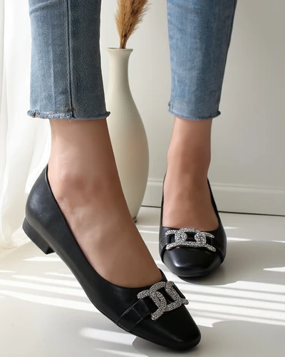 Royalfashion Damen Ballerinas mit einer Schleife Frelie