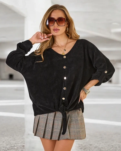 Royalfashion Women's Tie Sweater