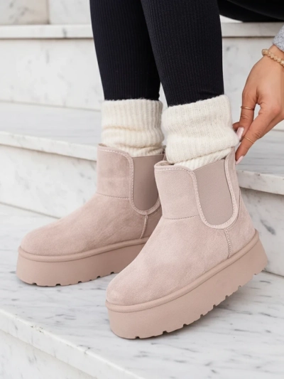 Royalfashion Damen Nomas kurze Stiefel a'la Schneestiefel