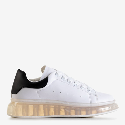 Weiße Sportschuhe mit schwarzem Garcia-Einsatz - Schuhe