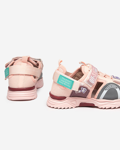 Rosa Kindersandalen mit Klettverschluss Wukapi - Schuhe