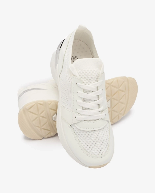 Білі жіночі кросівки спортивні на підборах Ezetta- Footwear