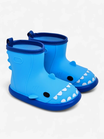 Royalfashion Kinder Gummistiefel Hai Hai