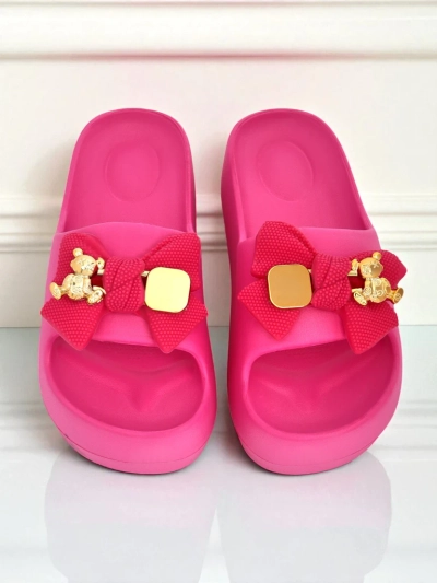 Royalfashion Damen-Gummi-Flip-Flops mit dekorativer Schleife Alday