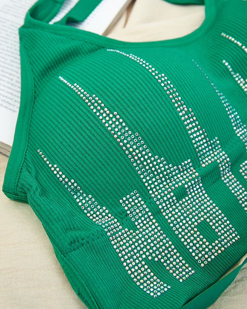 Жіночий спортивний бюстгальтер Royalfashion з цирконами