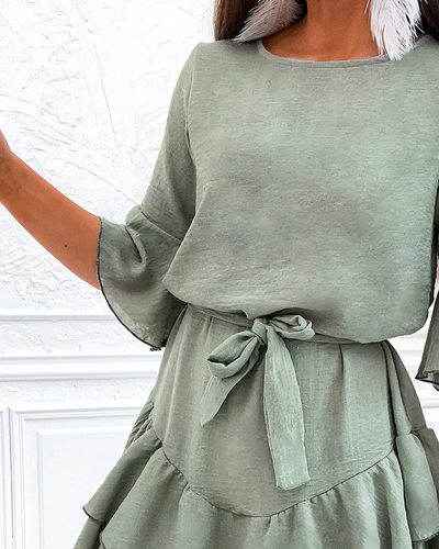 Royalfashion Leinen Damen Minikleid
