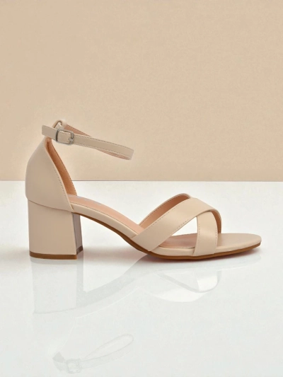 Royalfashion Damen-Sandalen mit niedrigem Blockabsatz Eleganza Strap