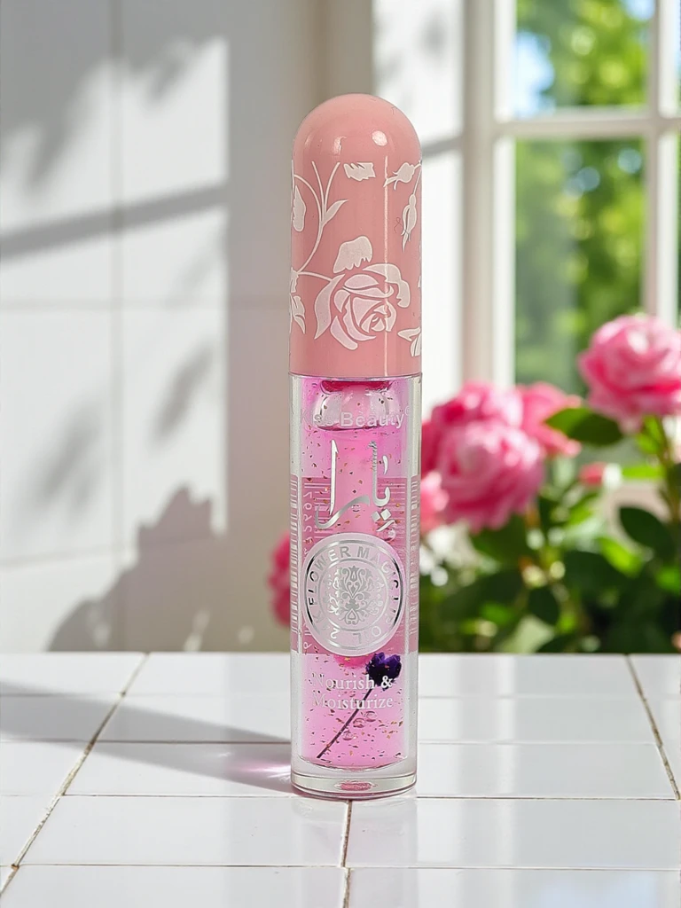 Farbverändernder Lipgloss mit Glitzer