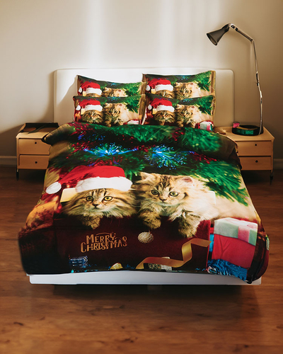 Royalfashion Weihnachtsbettwäsche 160x200 4er Set