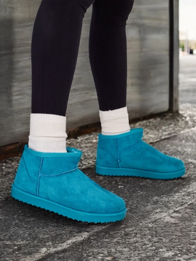 Royalfashion Kurze Damen Schneestiefel wie Hozis