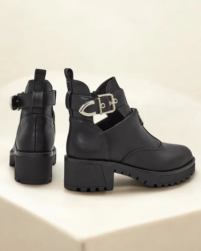Royalfashion Damenstiefeletten im Worker-Stil Komowi