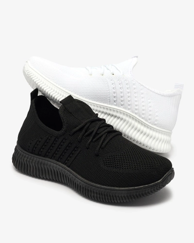 Royalfashion Schwarz Damen Sportschuhe aus Stoff Wekaras