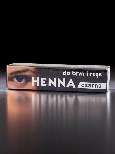 Schwarzes Henna-Pulver für Augenbrauen und Wimpern