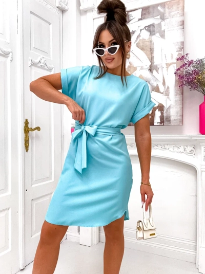 Royalfashion Damenkleid mit Taillenkordel