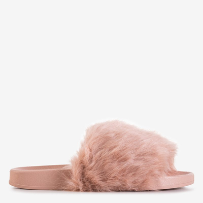 Puderpantoffeln für Damen mit Fell Danita - Schuhe