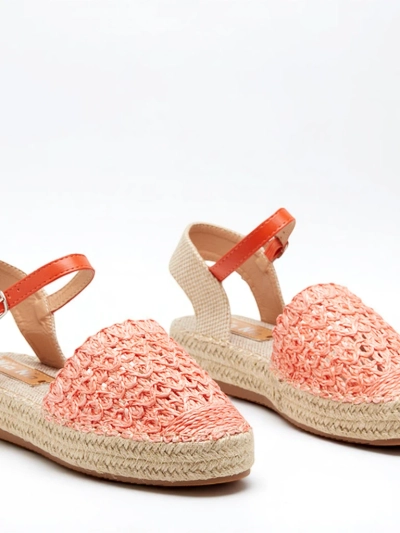 Orange Damen-Espadrilles mit durchbrochenem Triumf - Footwear
