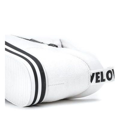 OUTLET Білі кросівки із закритим клином Schino - Взуття