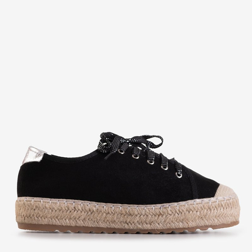 Чорні жіночі кеди на платформі Woilla