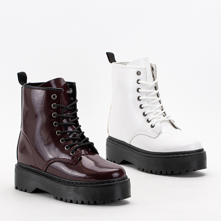 Burgunderrot lackierte Beretta Stiefel - Schuhe