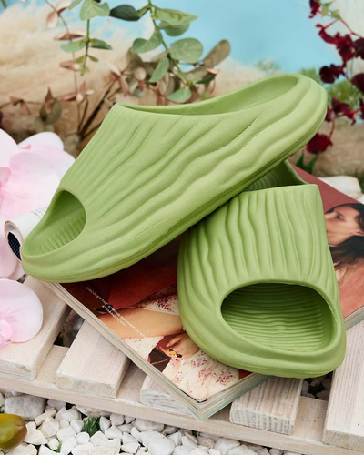 Royalfashion Women's Magged rubber flip-flops