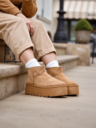 Royalfashion Damen Plateau-Schneestiefel a'la Dagodo