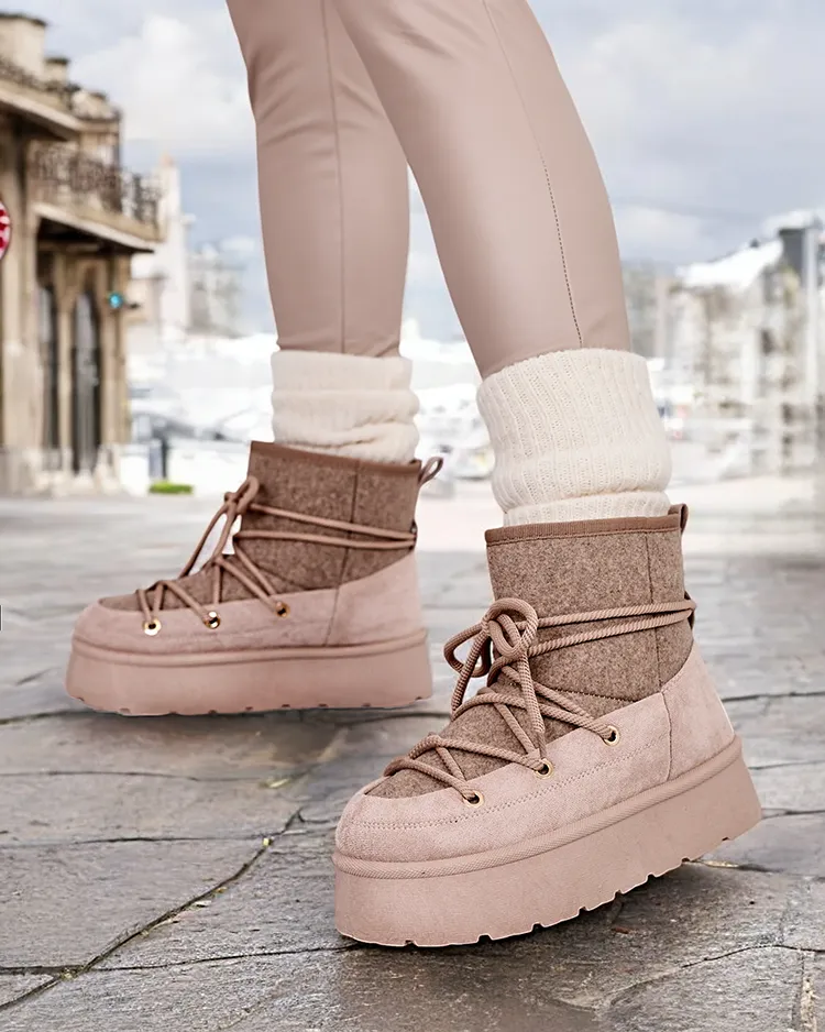 Royalfashion Damen-Schnürstiefel Filori