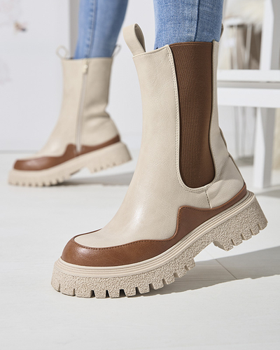Beige-camel Damenstiefel Dorila - Footwear