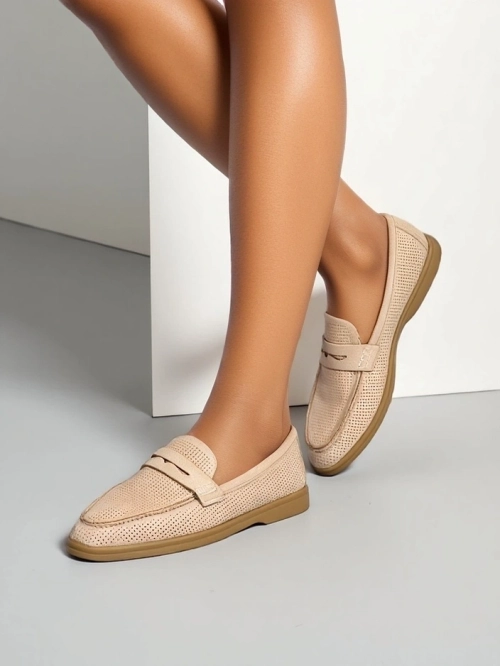 Royalfashion Жіночі замшеві мокасини Sierros