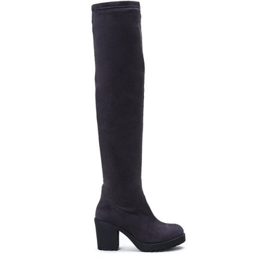 Gray boots on a low Tica post - Footwear