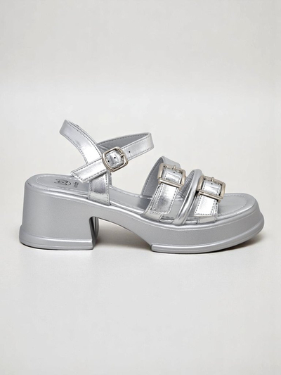 Royalfashion Damensandalen mit niedrigem Blockabsatz Otteze