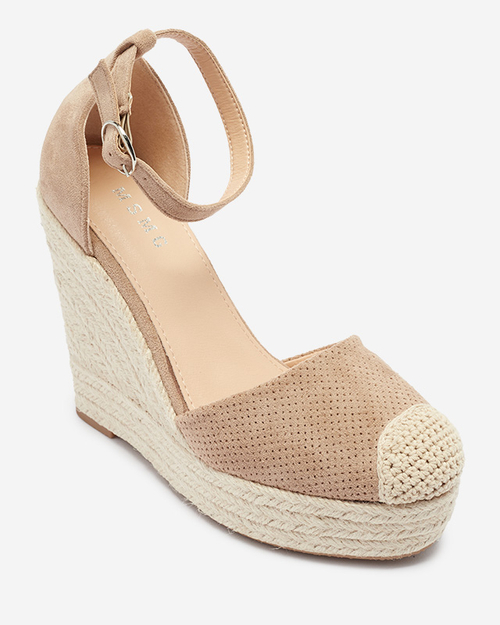 Босоніжки Royalfashion Коричневі жіночі Meylasi на платформі