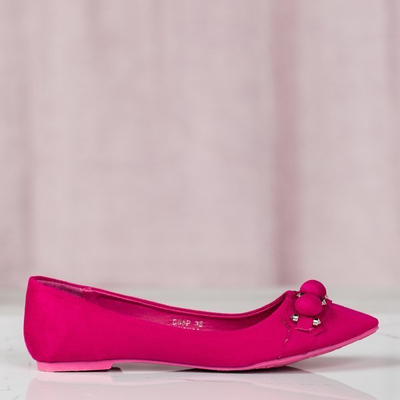 Fuchsia-Ballerinas mit Aya-Verzierungen - Schuhe 1
