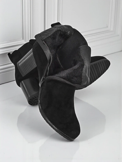 Damen Stiefeletten aus Wildlederimitat mit Absatz Velvet Trace