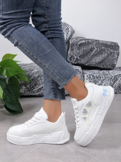 Royalfashion Damen Sneakers mit Glitzer Samoles