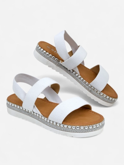 Royalfashion Damen Sandalen mit dekorativer Sohle Zindas