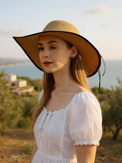 Royalfashion Damen Strohhut Fiora