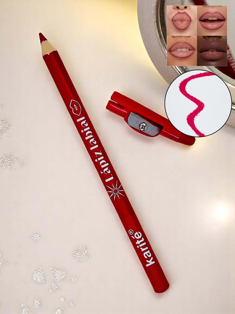 Lippenkonturenstift mit Spitzer in Korallenrot