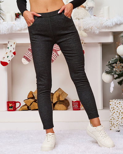 Royalfashion Blaue Damen-Teggings-Hose