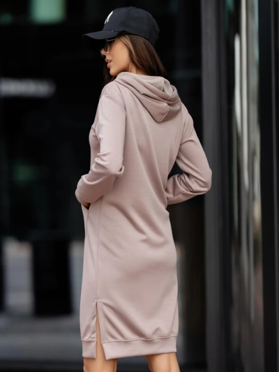 Royalfashion Viskose-Sweatkleid mit Kapuze