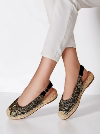 Royalfashion Damen-Espadrilles mit dekorativer Stickerei
