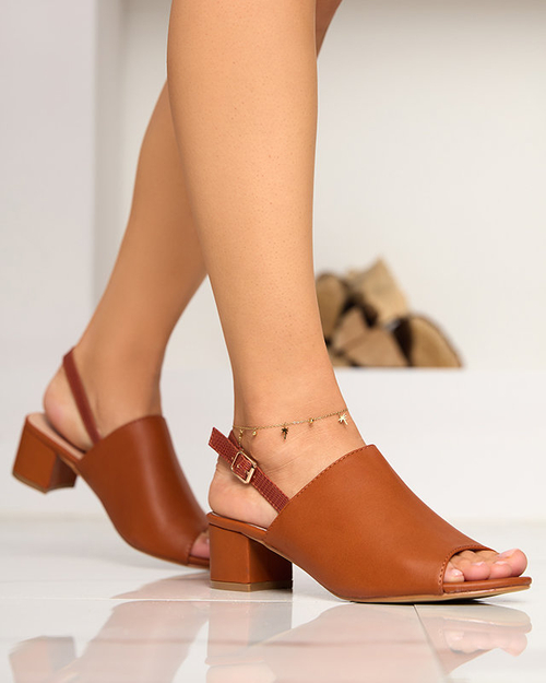 Босоніжки Camel жіночі на низькому стовпі Chonu - Взуття