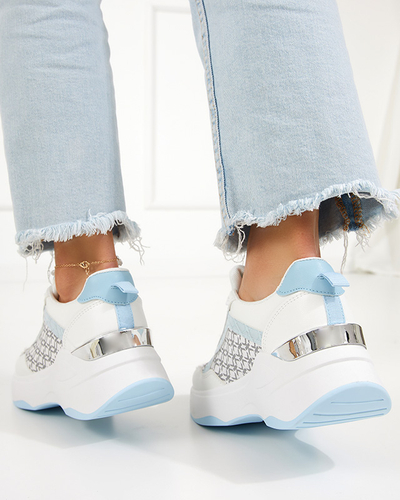 Blau-weiße Damen-Sportschuhe Turnschuhe Weniso - Schuhe