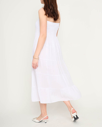 Weißes Midikleid in PLUS SIZE - Bekleidung