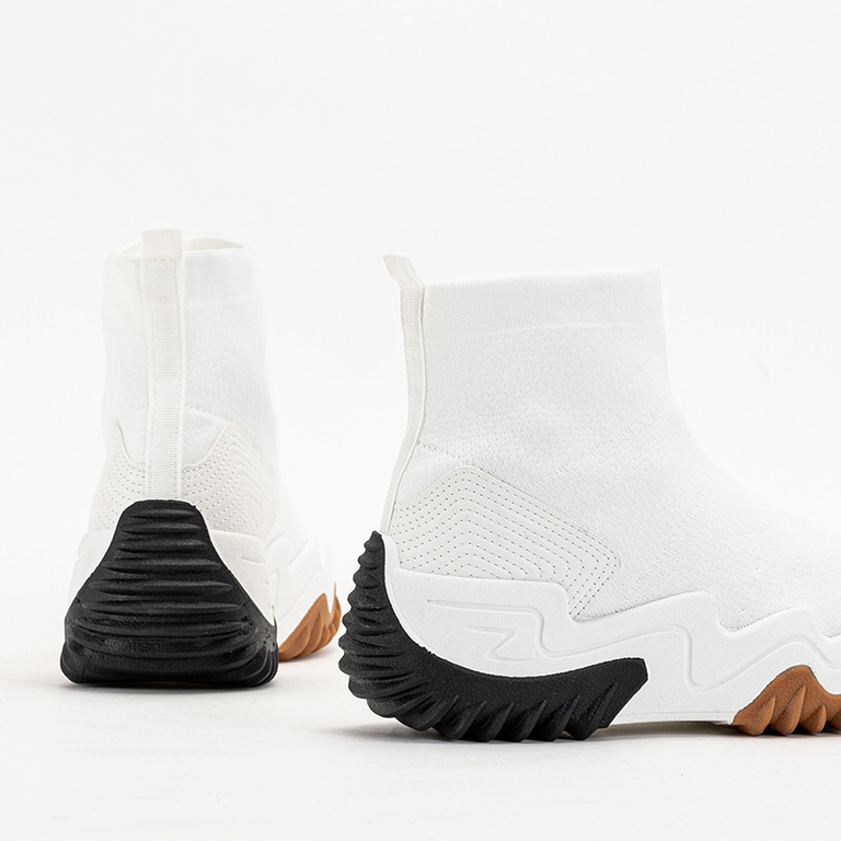 Weiße Tenera Plateau-Sneaker für Damen - Schuhe