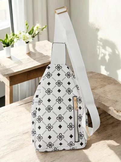 Royalfashion Kleiner Damen-Rucksack aus Eco-Leder mit Bär für eine Schulter