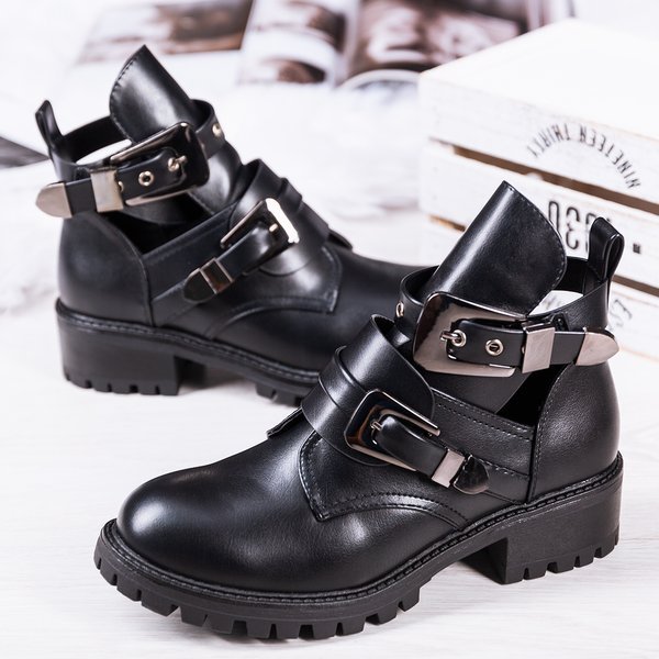 Schwarze flache Absätze Loca - Schuhe 1