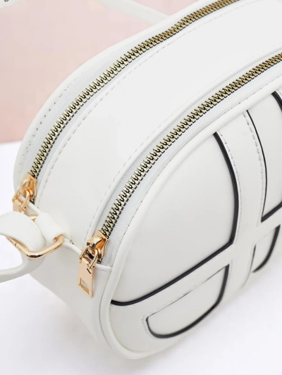 Royalfashion Kleine Damen-Rundhandtasche aus Eco-Leder Riva Circle